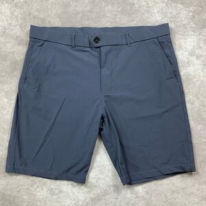 Greyson Montauk Sport Short Mens 36  Stingray Gray 9" Wicking Performance